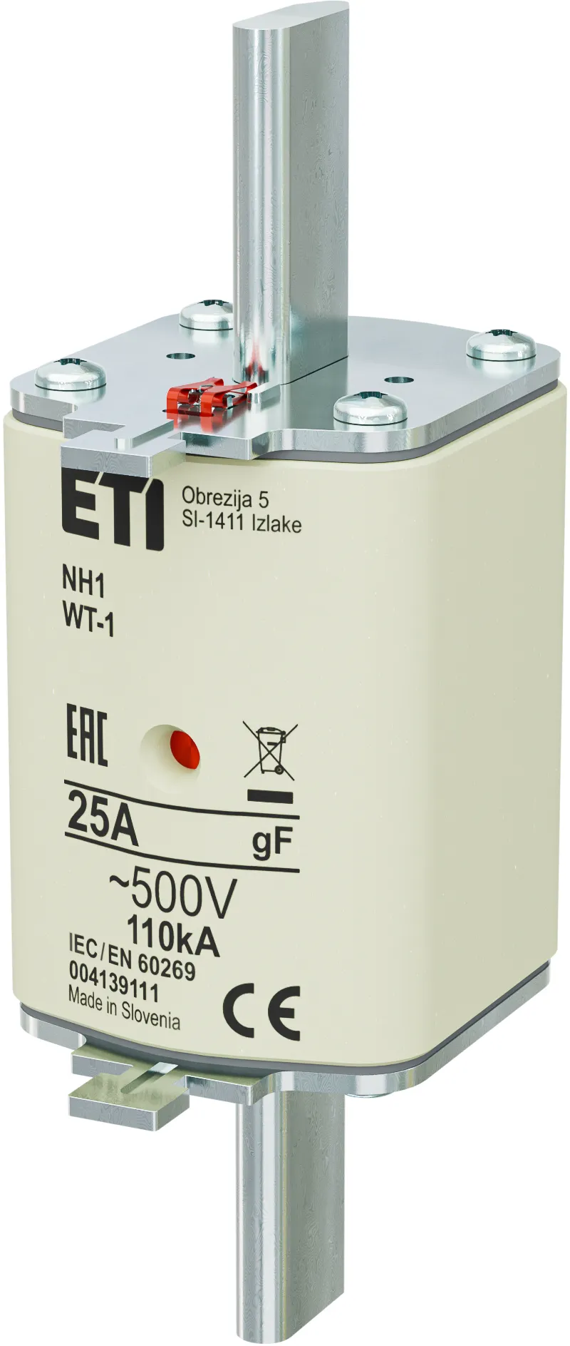  NH1/WT-1 gF 25A/500V 004139111