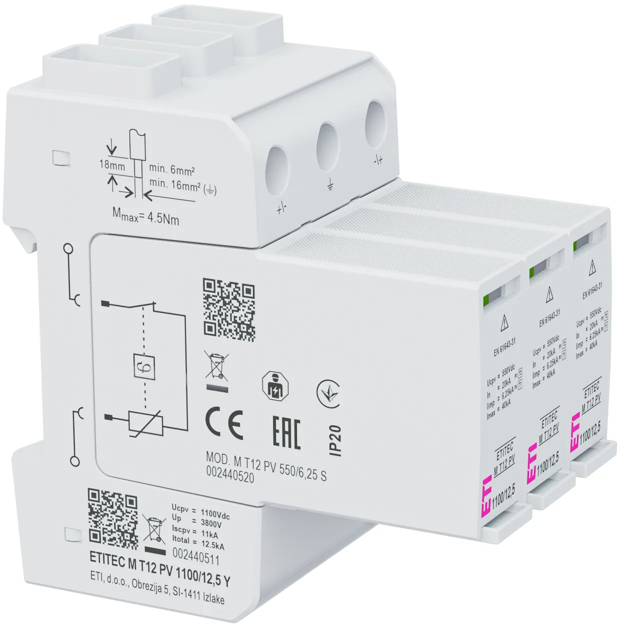  ETITEC M T12 PV 1100/12,5 Y 002440511