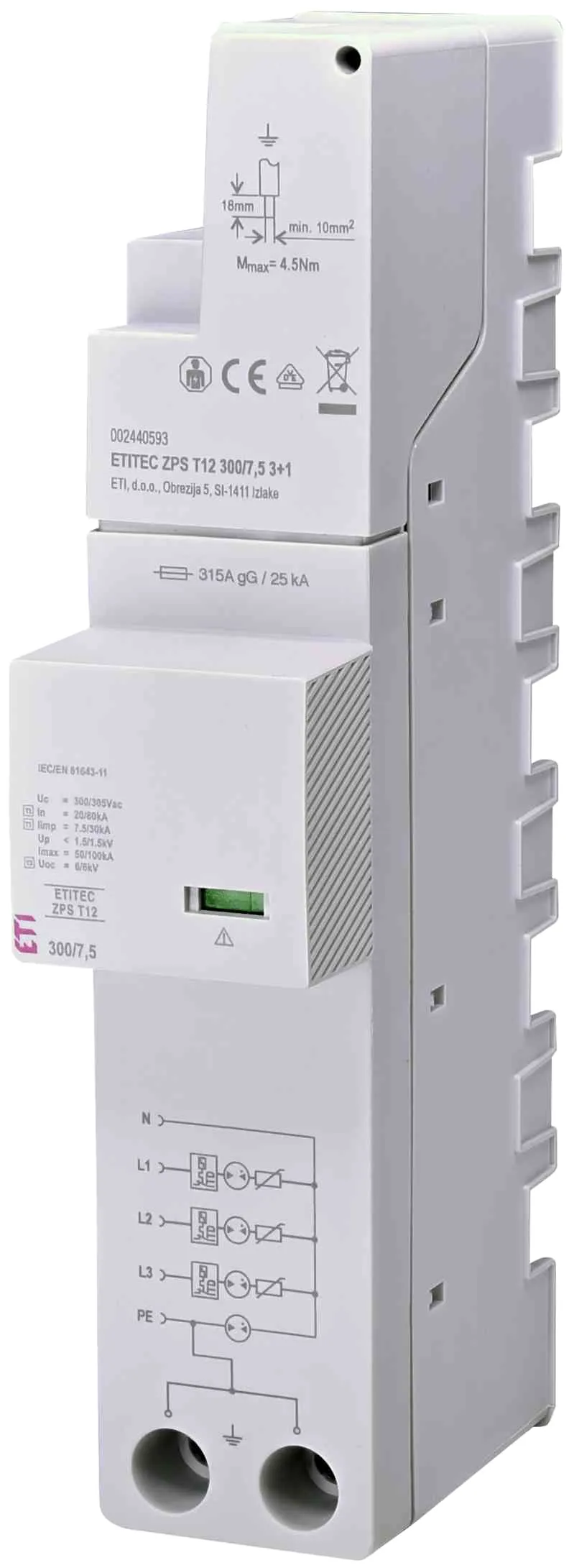  ETITEC ZPS T12 300/12,5 3+1 RC 002440595