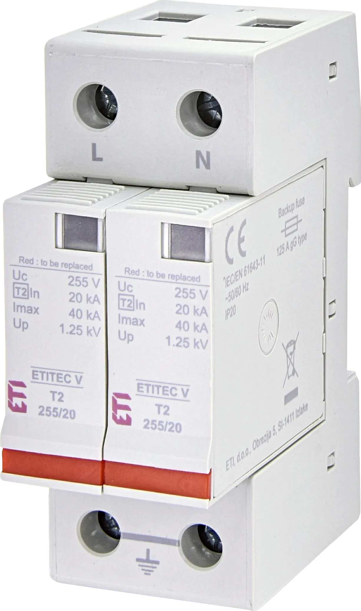  ETITEC V T2 255/20 1+1 002442954