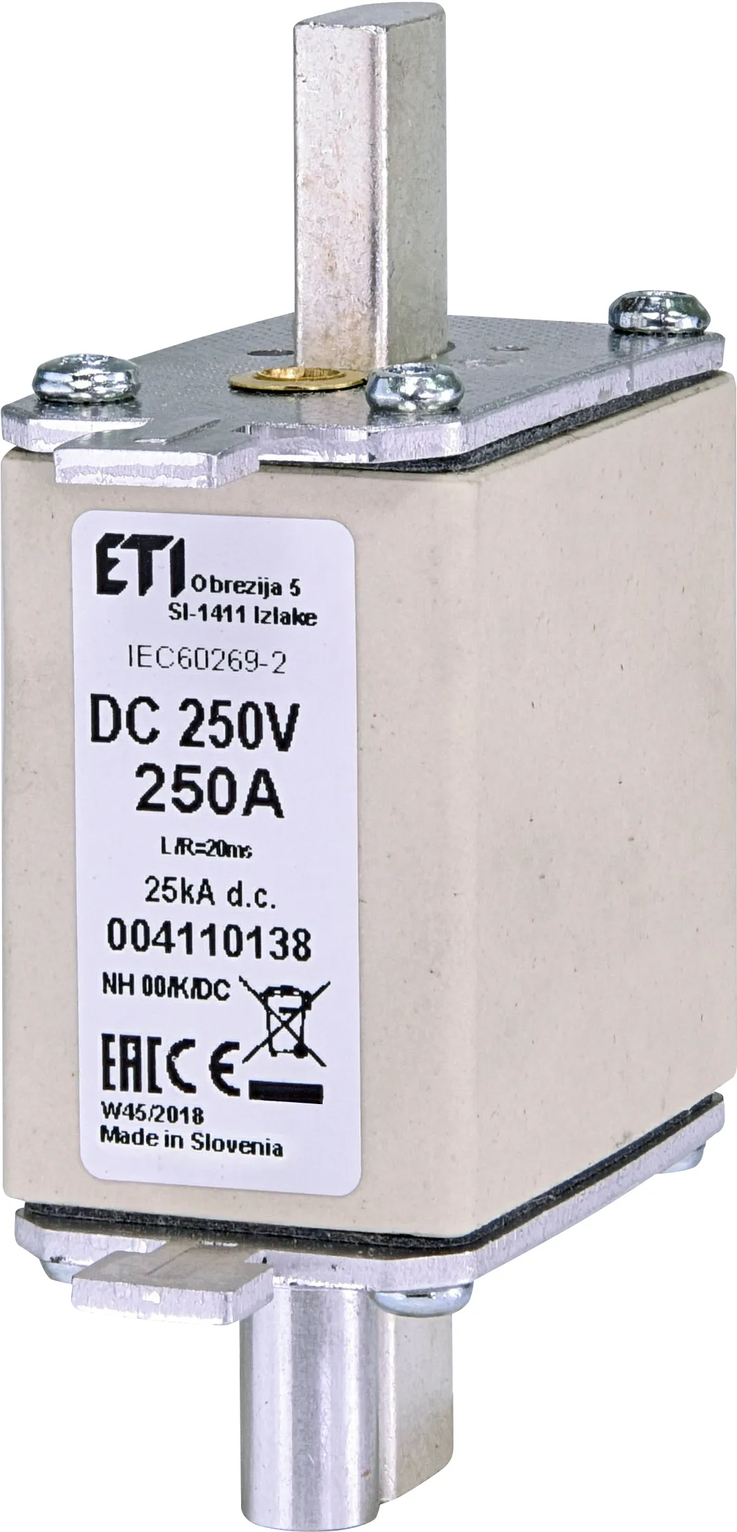  NH00/K 250A/250V DC 004110138