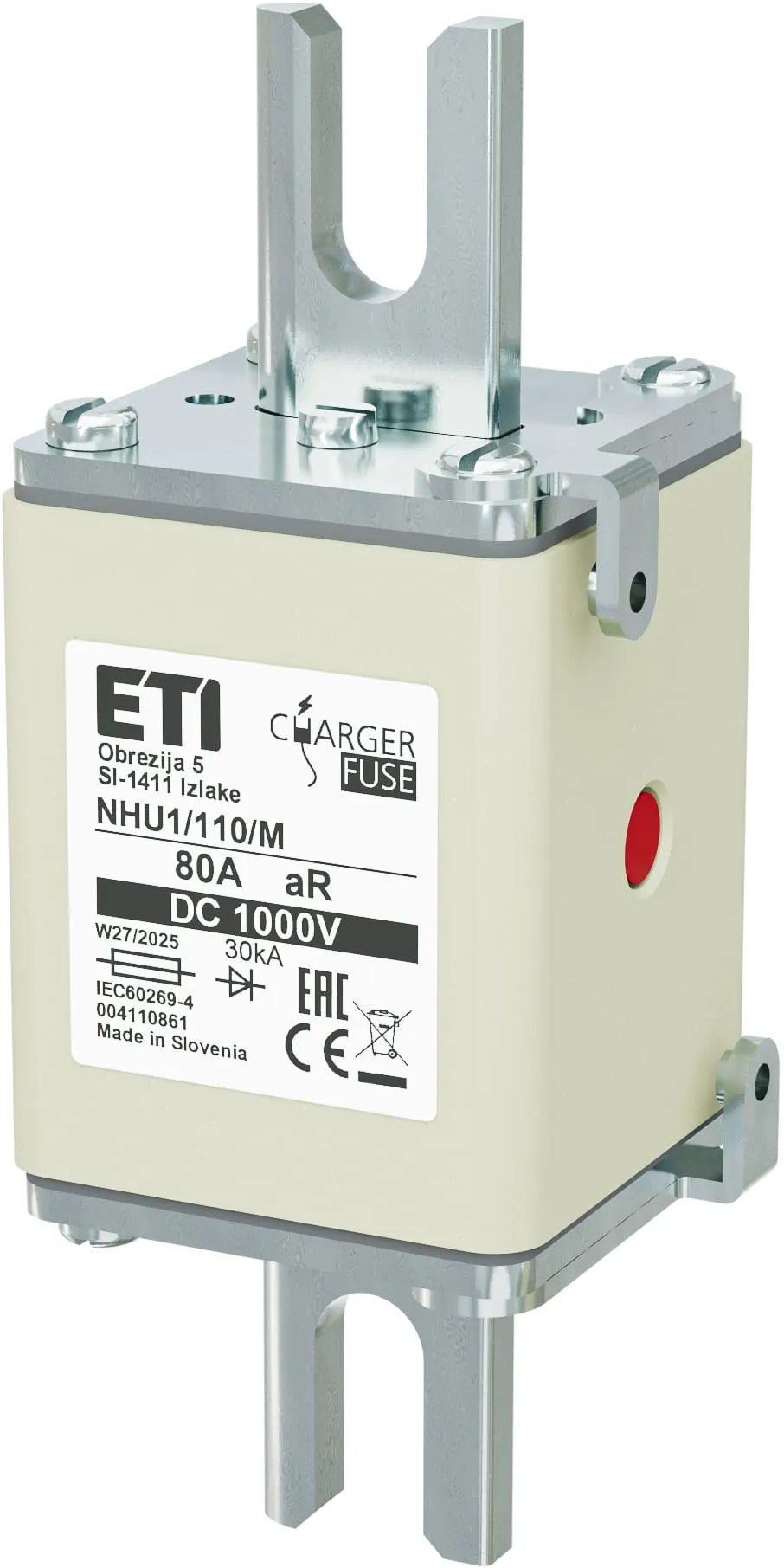  NHU1/110/M aR 80A/1000V DC 004110861