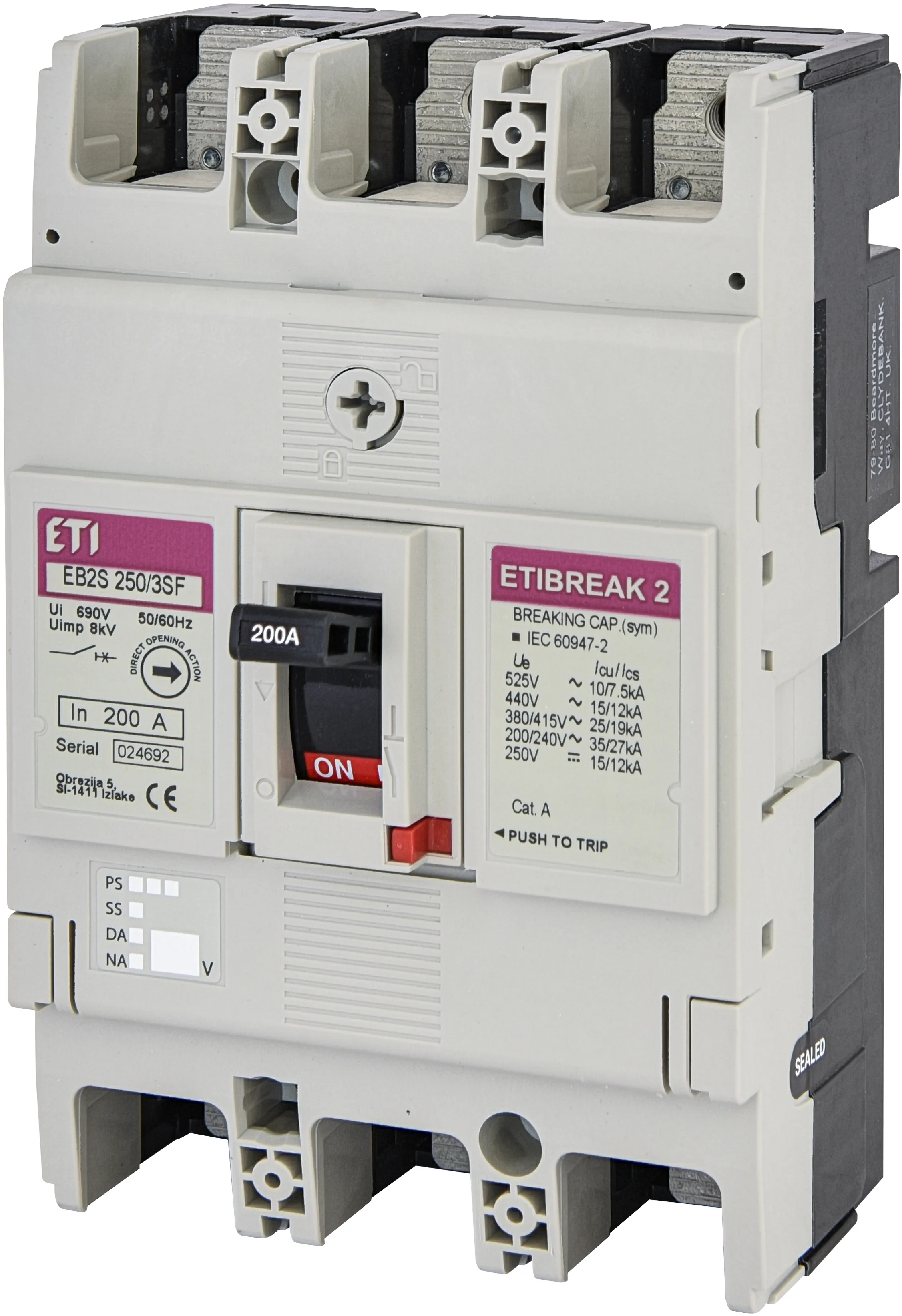  EB2S 250/3SF 200A 3p 004671838