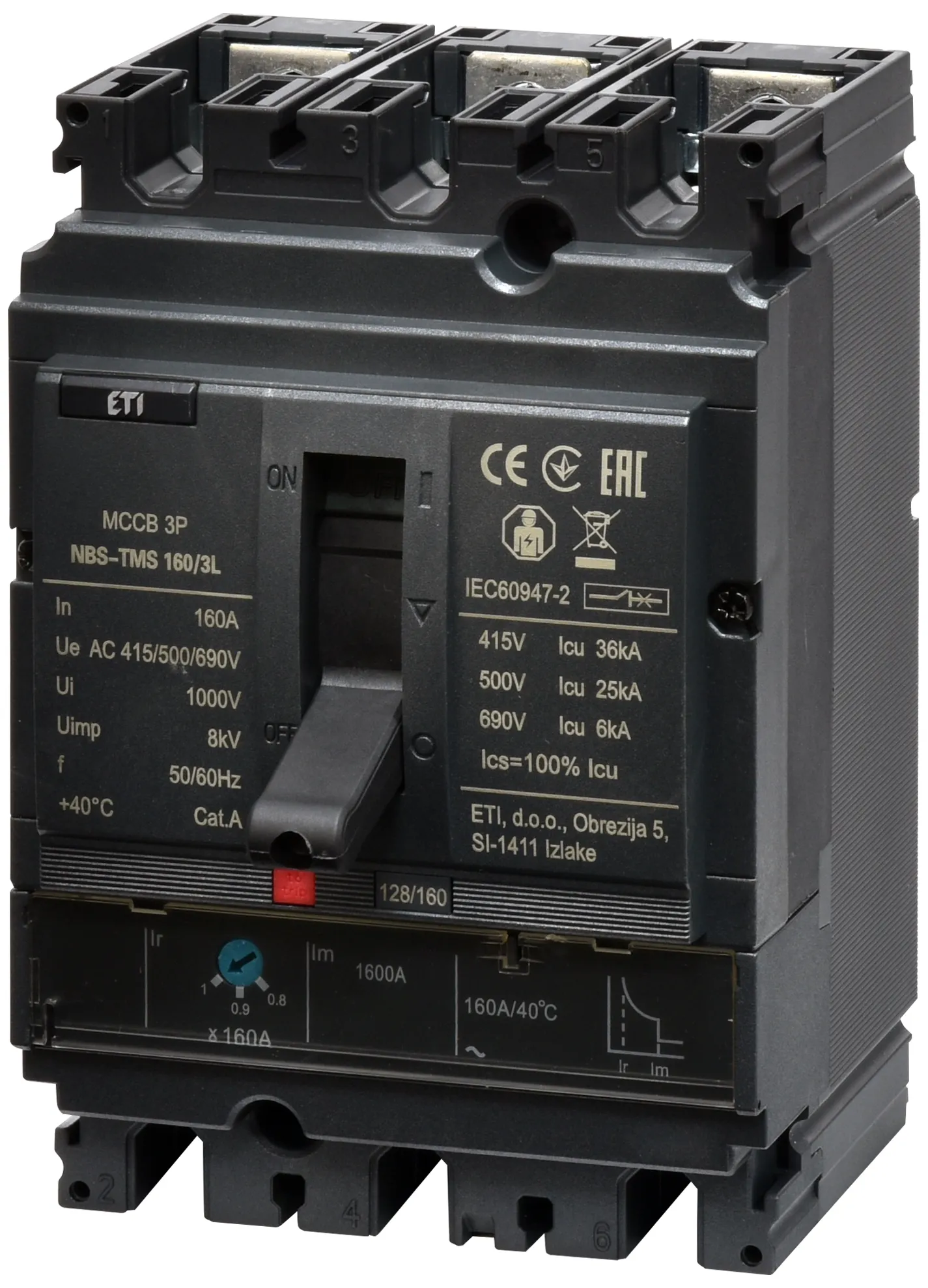  NBS-TMS 160/3L 160A 3P 004673009