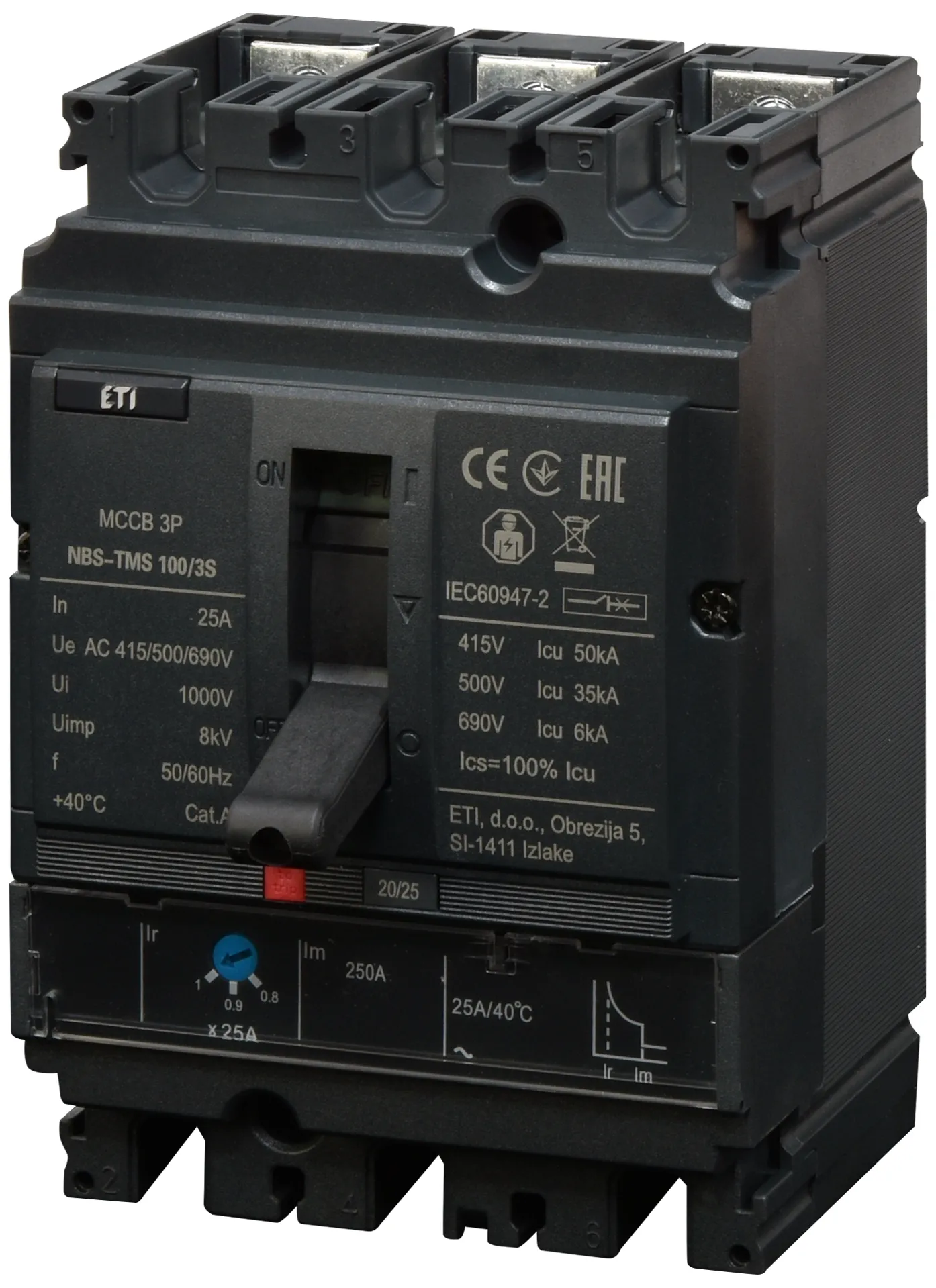  NBS-TMS 100/3S  25A 3P 004673030