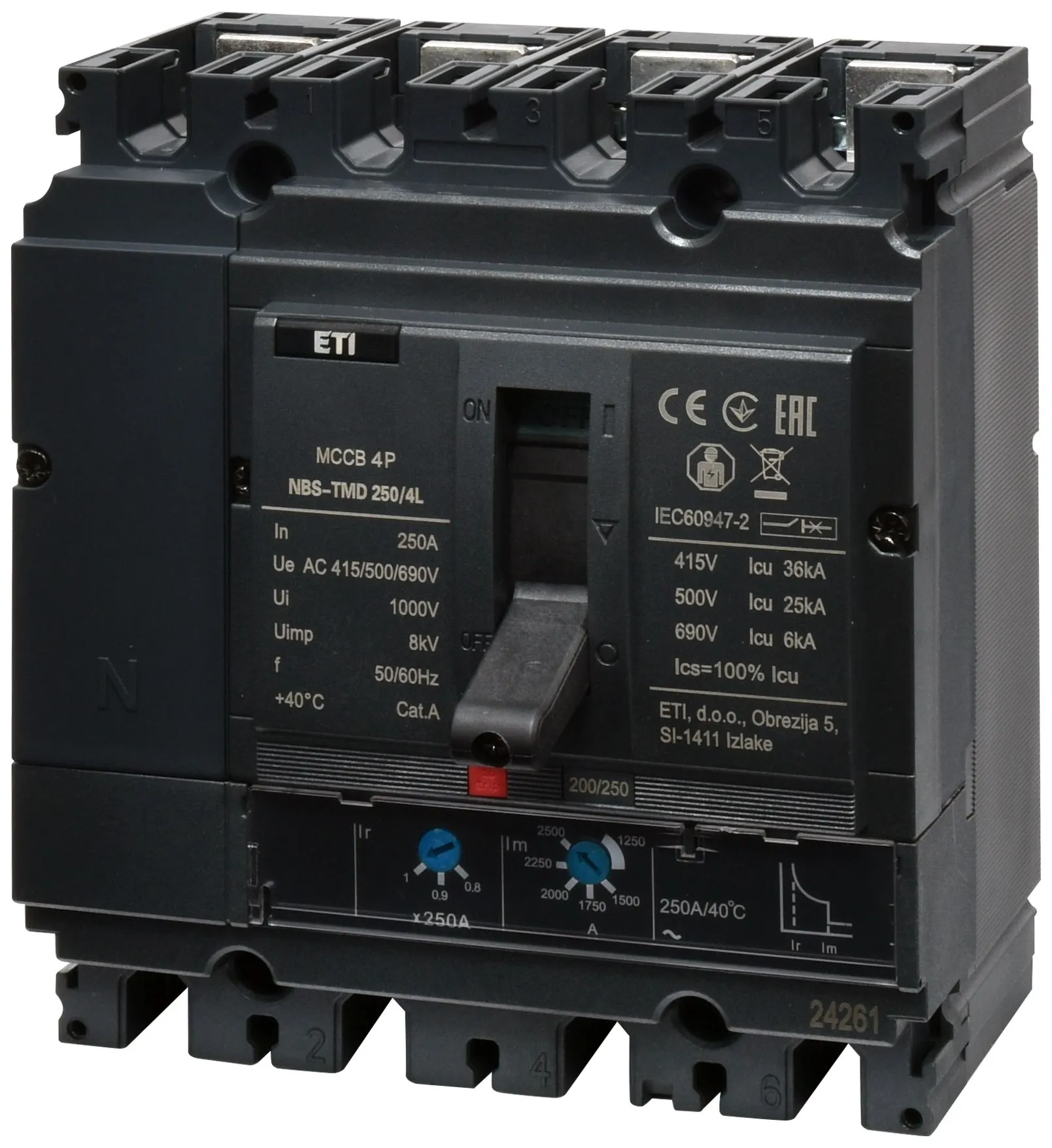  NBS-TMD 250/4L 200A 4P 004673073