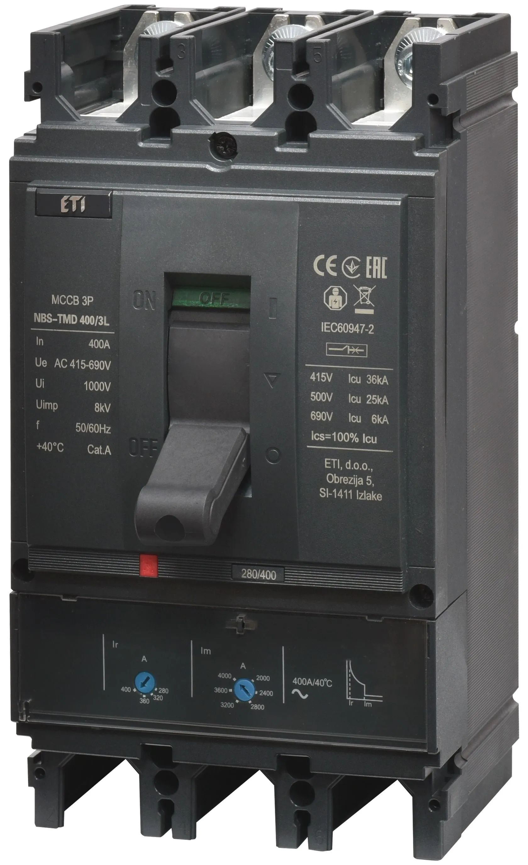  NBS-TMD 400/3L 400A 3P 004673102