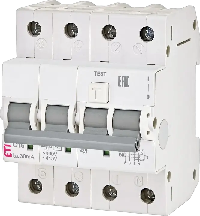 Slika KZS-4M 3p+N A B13/0.03 120V