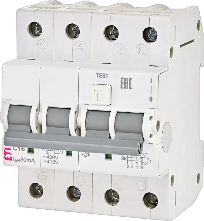 Slika KZS-4M 3p+N A B25/0.03 120V