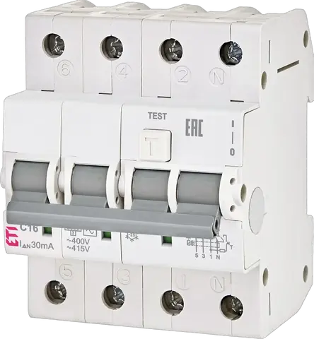 KZS-4M 3p+N A C10/0.03 120V