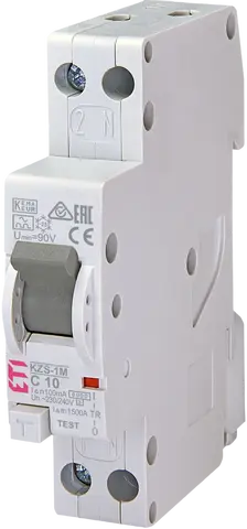 *KZS-1M 1p+N A C10/0.1 6kA