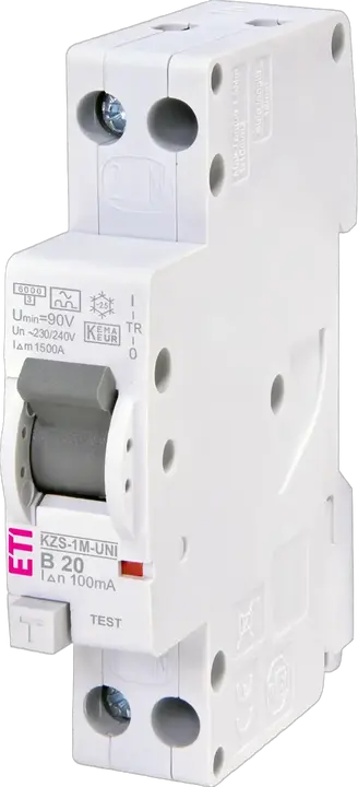 Slika KZS-1M-UNI 1p+N A B20/0.1