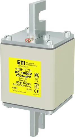 Slika NHS2 gPV 250A/1000V DC