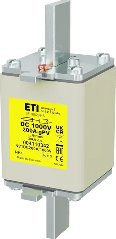 Slika NH1 gPV 200A/1000V DC