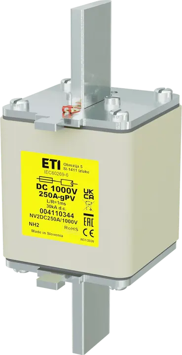 Slika NH2 gPV 250A/1000V DC
