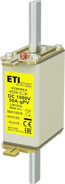 Slika NH1C gPV 50A/1000V DC