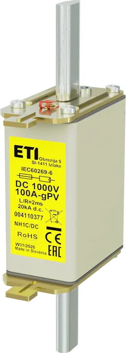 Slika NH1C gPV 100A/1000V DC