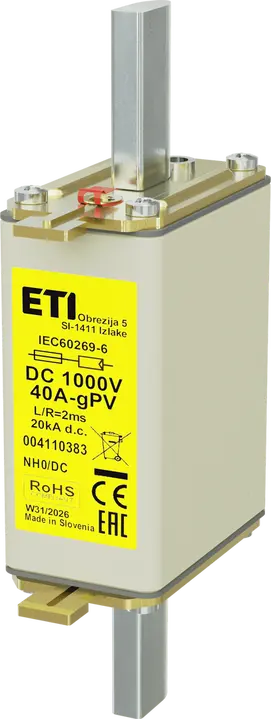 Slika NH0 gPV 40A/1000V DC