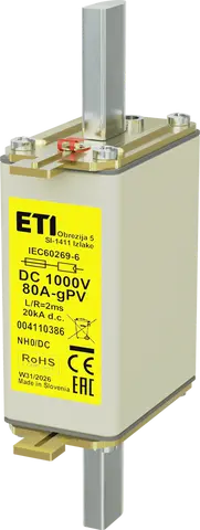 Slika NH0 gPV 80A/1000V DC