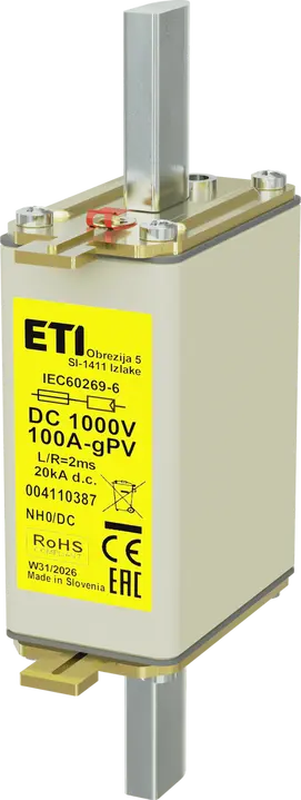 Slika NH0 gPV 100A/1000V DC
