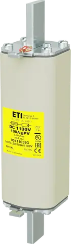 NH1XL gPV 100A/1100V DC UL