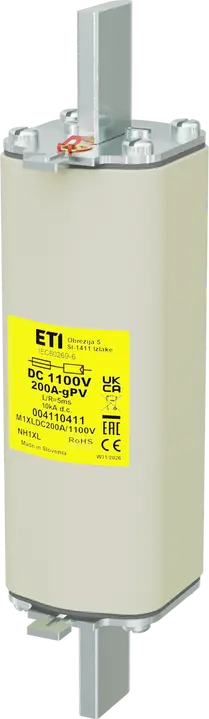Slika NH1XL gPV 200A/1100V DC