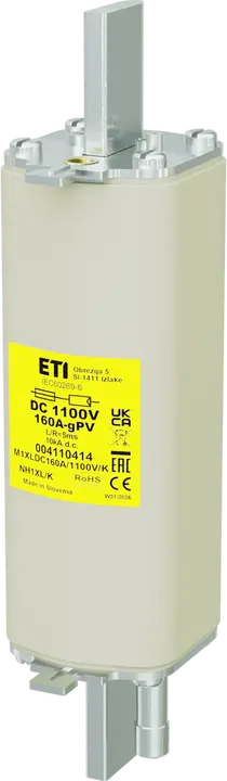 Slika NH1XL/K gPV 160A/1100V DC