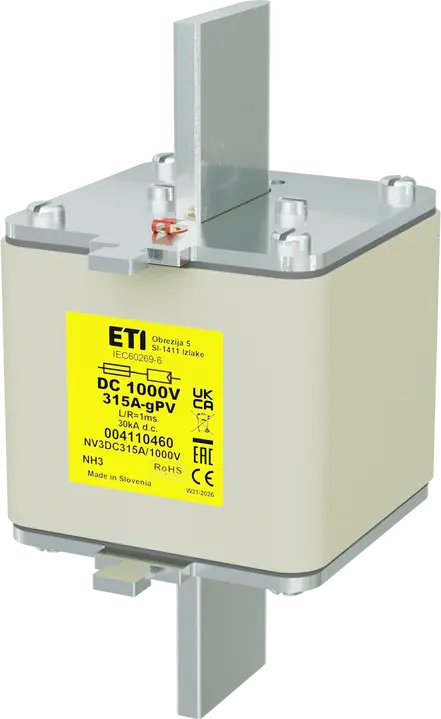Slika NH3 gPV 315A/1000V DC