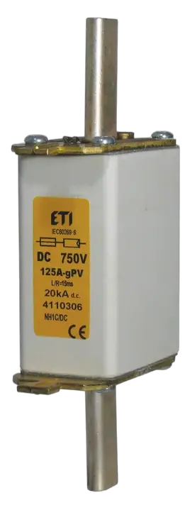 Slika NH0 gR 160A/750V DC