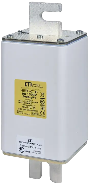 Slika NHS3L gPV 500A/1500V DC 70kA