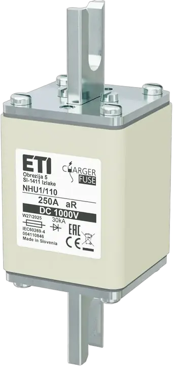 Slika NHU1/110 aR 250A/1000V DC