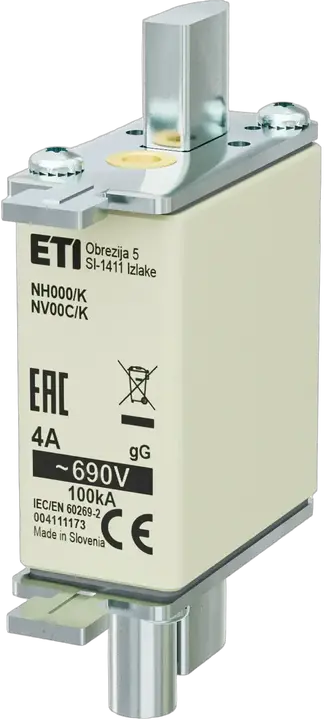 Slika NH000/K gG 4A/690V
