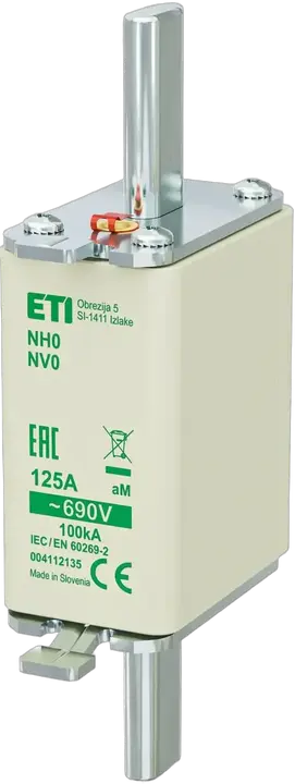 Slika NH0 aM 125A/690V