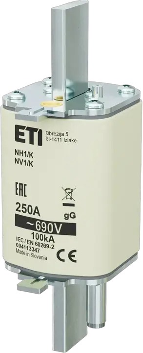 Slika NH1/K gG 250A/690V
