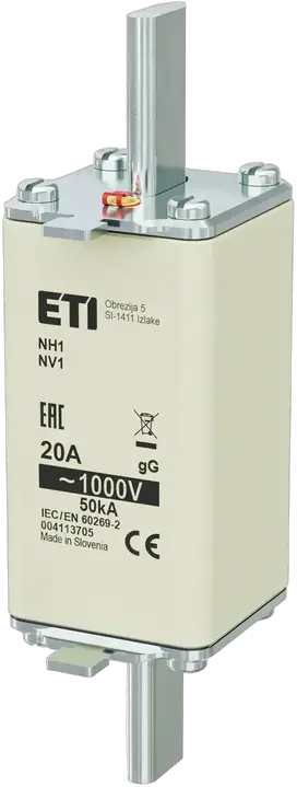 Slika NH1/85 gG 20A/1000V