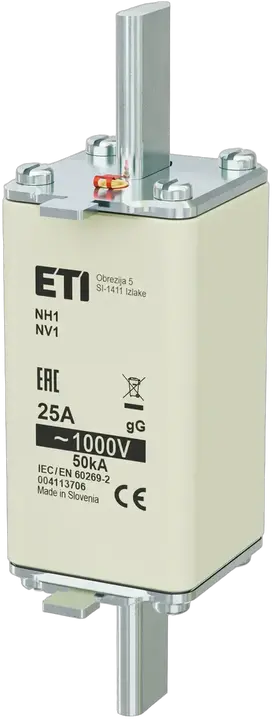 Slika NH1/85 gG 25A/1000V