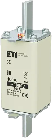 Slika NH1/85 gG 100A/1000V