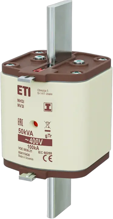 Slika NH3/I gTr 72A/400V/50kVA