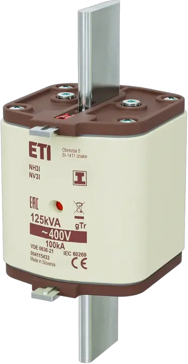 Slika NH3/I gTr 180A/400V/125kVA