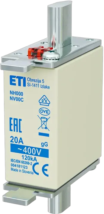 Slika NH000 gG 20A/400V korr.