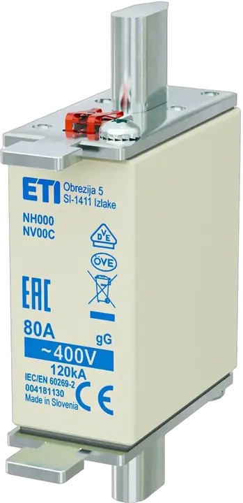 Slika NH000 gG 80A/400V korr.