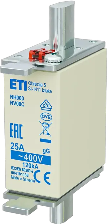 Slika NH000 gG 25A/400V korr.