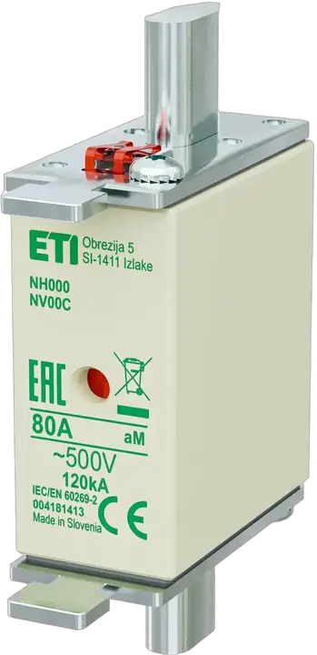 Slika NH000 aM 80A/500V