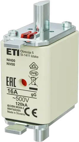 NH00 gG 16A/500V