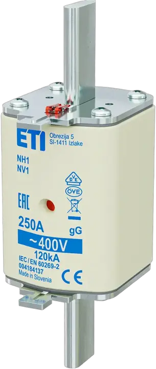Slika NH1 gG 250A/400V korr.
