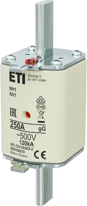 Slika NH1 gG 250A/500V