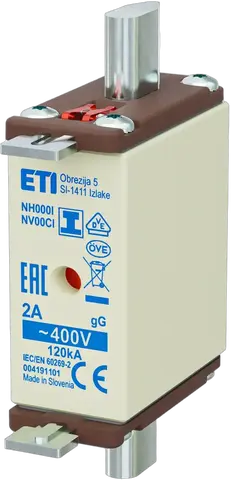 NH000/I gG 2A/400V