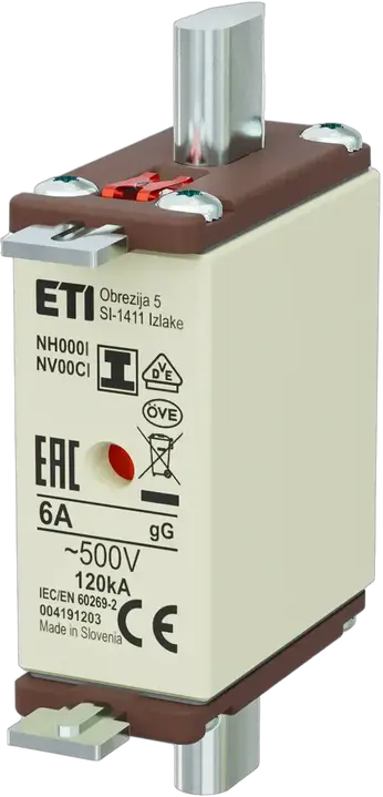 Slika NH000/I gG 6A/500V