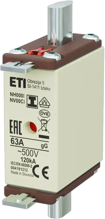 Slika NH000/I gG 63A/500V