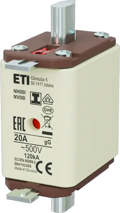 Slika NH00/I gG 20A/500V